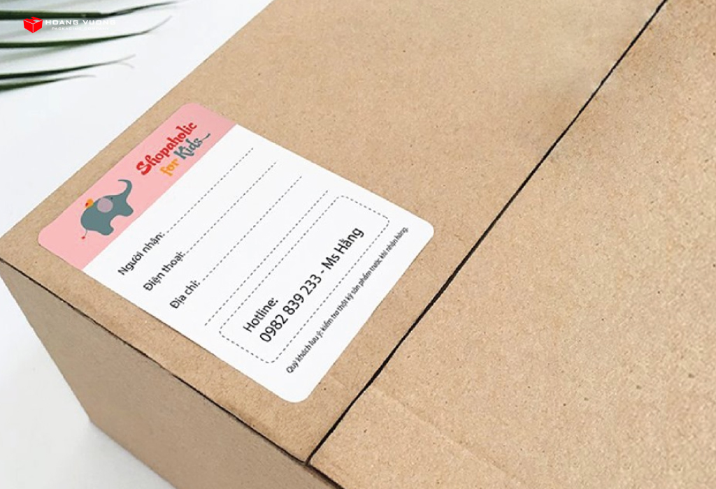 Mẫu tem dán thùng