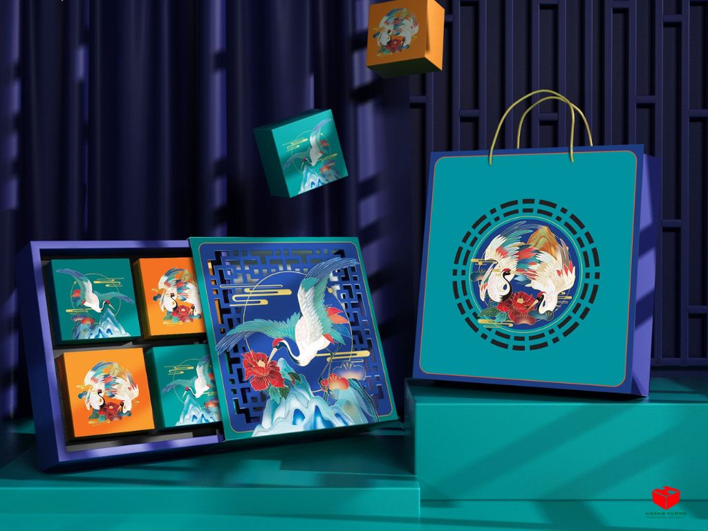 Hộp bánh trung thu thể hiện nét riêng của doanh nghiệp