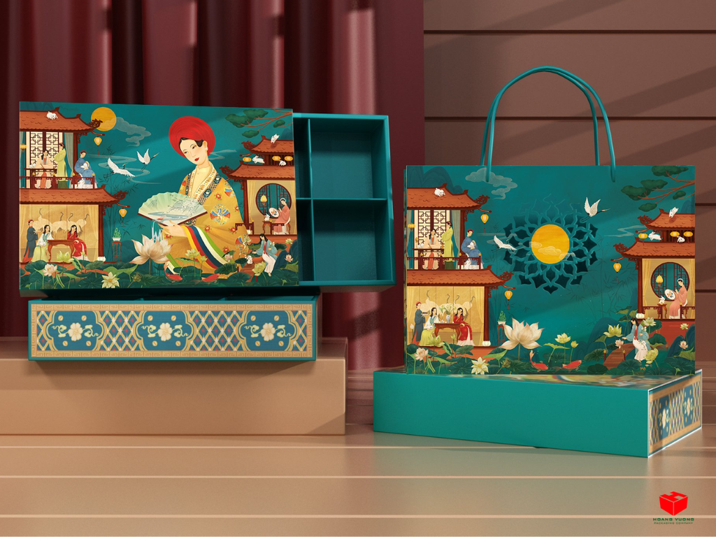 Nhận thiết kế và in hộp bánh trung thu độc quyền